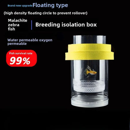 Dual-Chamber Aquarium Breeding Box and Fry Isolation Hatchery