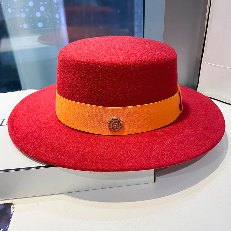 Fedora Hats for Women, Elegant Panama Church Wedding Ribbon Band Hat