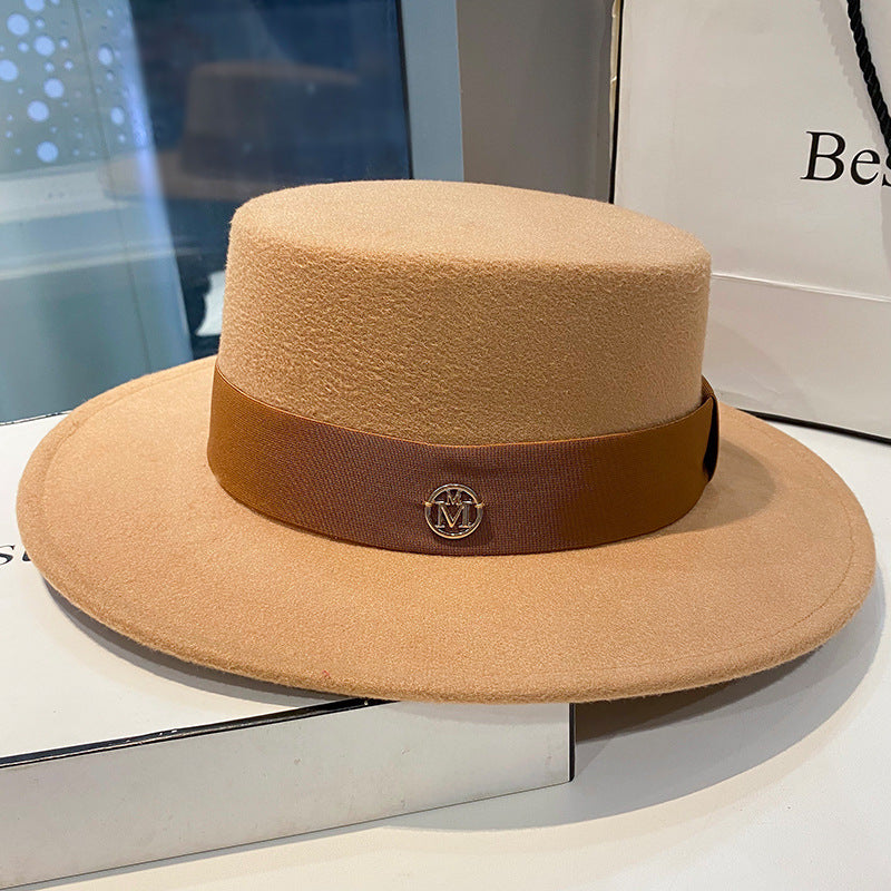 Fedora Hats for Women, Elegant Panama Church Wedding Ribbon Band Hat