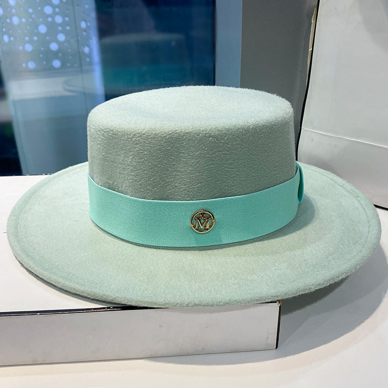 Fedora Hats for Women, Elegant Panama Church Wedding Ribbon Band Hat