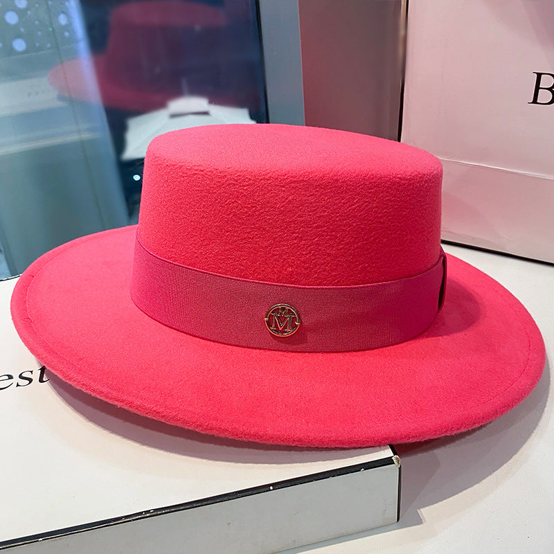 Fedora Hats for Women, Elegant Panama Church Wedding Ribbon Band Hat