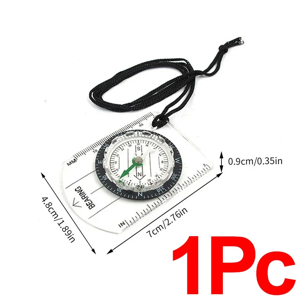 Mini Tactical Compass with Lanyard for Outdoor Survival and Hiking