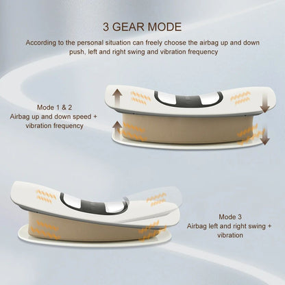 Lumbar Traction Massager Cushion with Electric Waist Support and Relaxation
