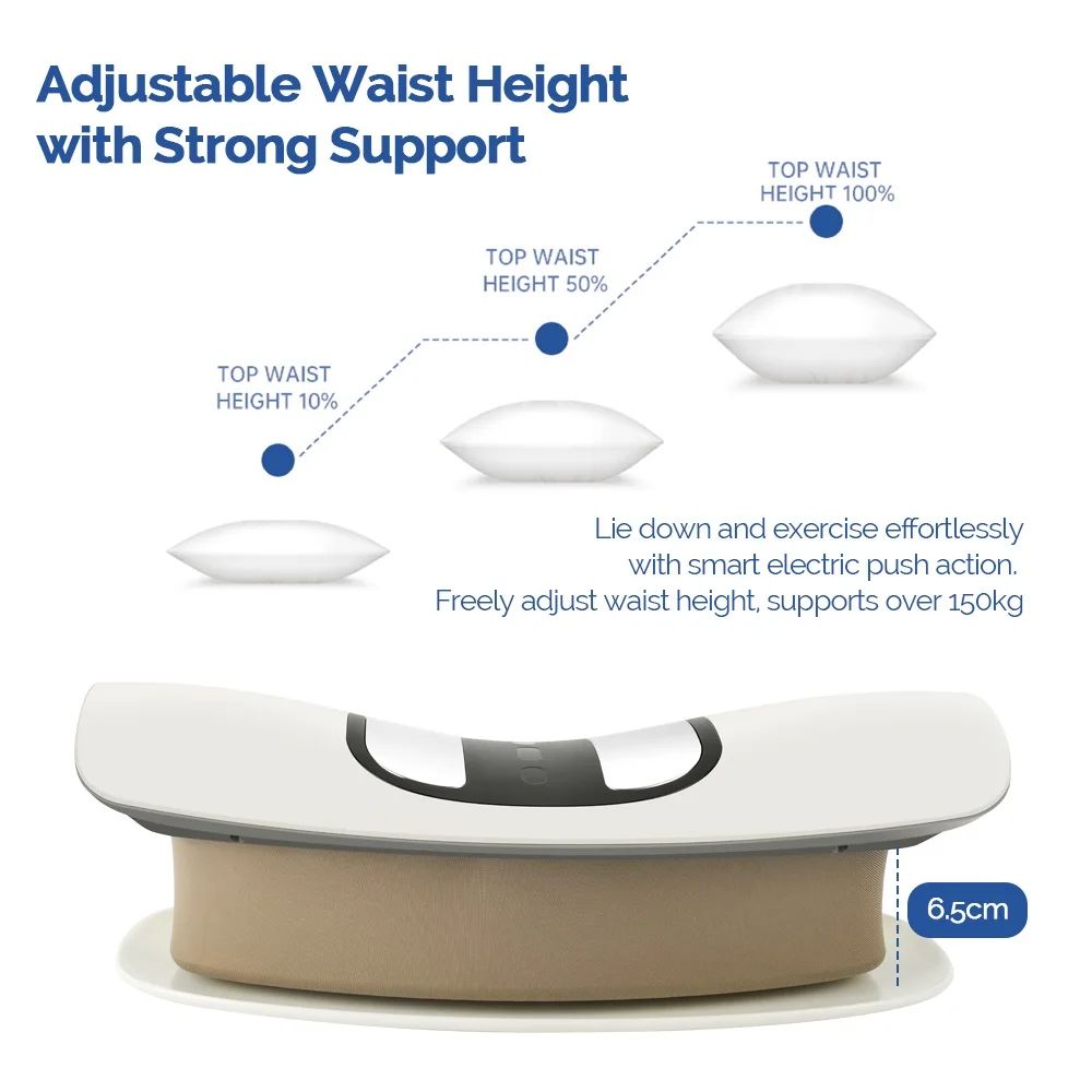 Lumbar Traction Massager Cushion with Electric Waist Support and Relaxation