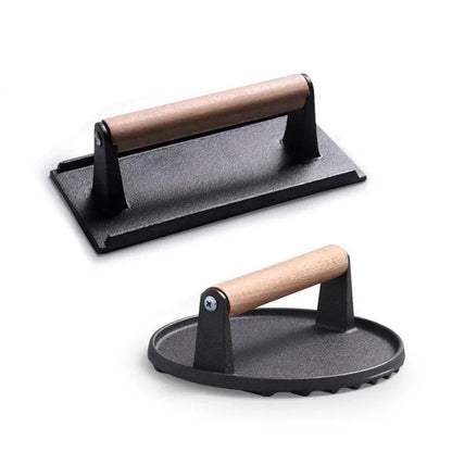 Heavy-Duty Cast Iron Meat & Steak Press