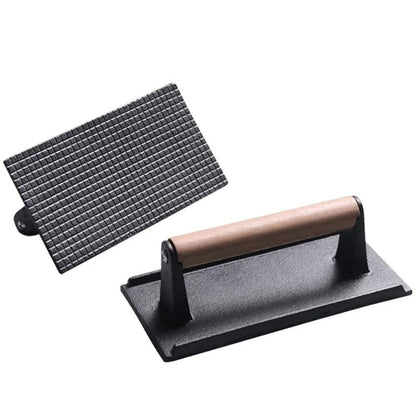 Heavy-Duty Cast Iron Meat & Steak Press