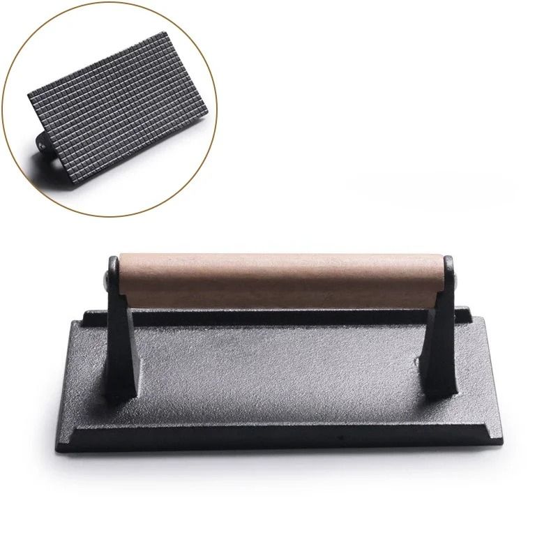 Heavy-Duty Cast Iron Meat & Steak Press