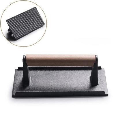 Heavy-Duty Cast Iron Meat & Steak Press