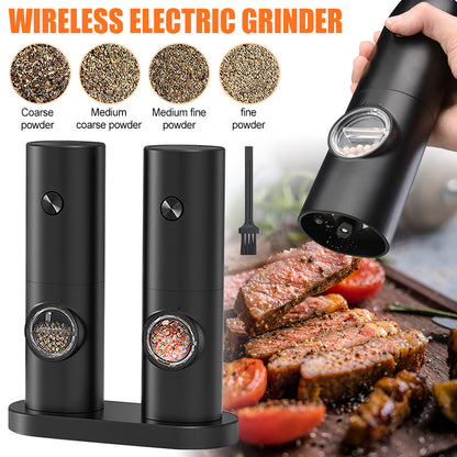 Modern Electric Salt and Pepper Grinder Automatic Spice Mill with Adjustable Coarseness