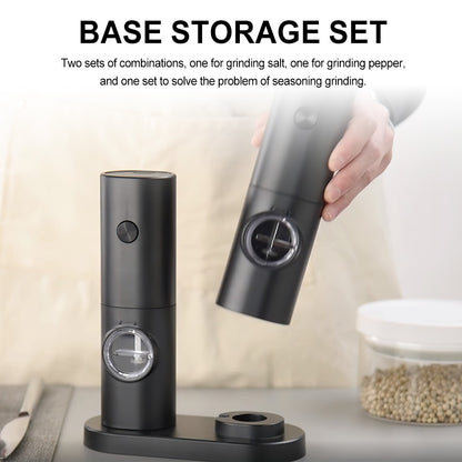 Modern Electric Salt and Pepper Grinder Automatic Spice Mill with Adjustable Coarseness