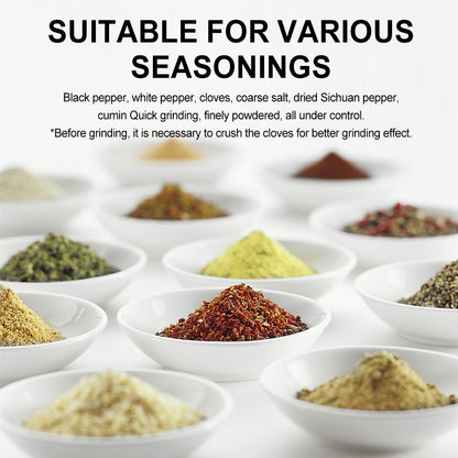 Modern Electric Salt and Pepper Grinder Automatic Spice Mill with Adjustable Coarseness