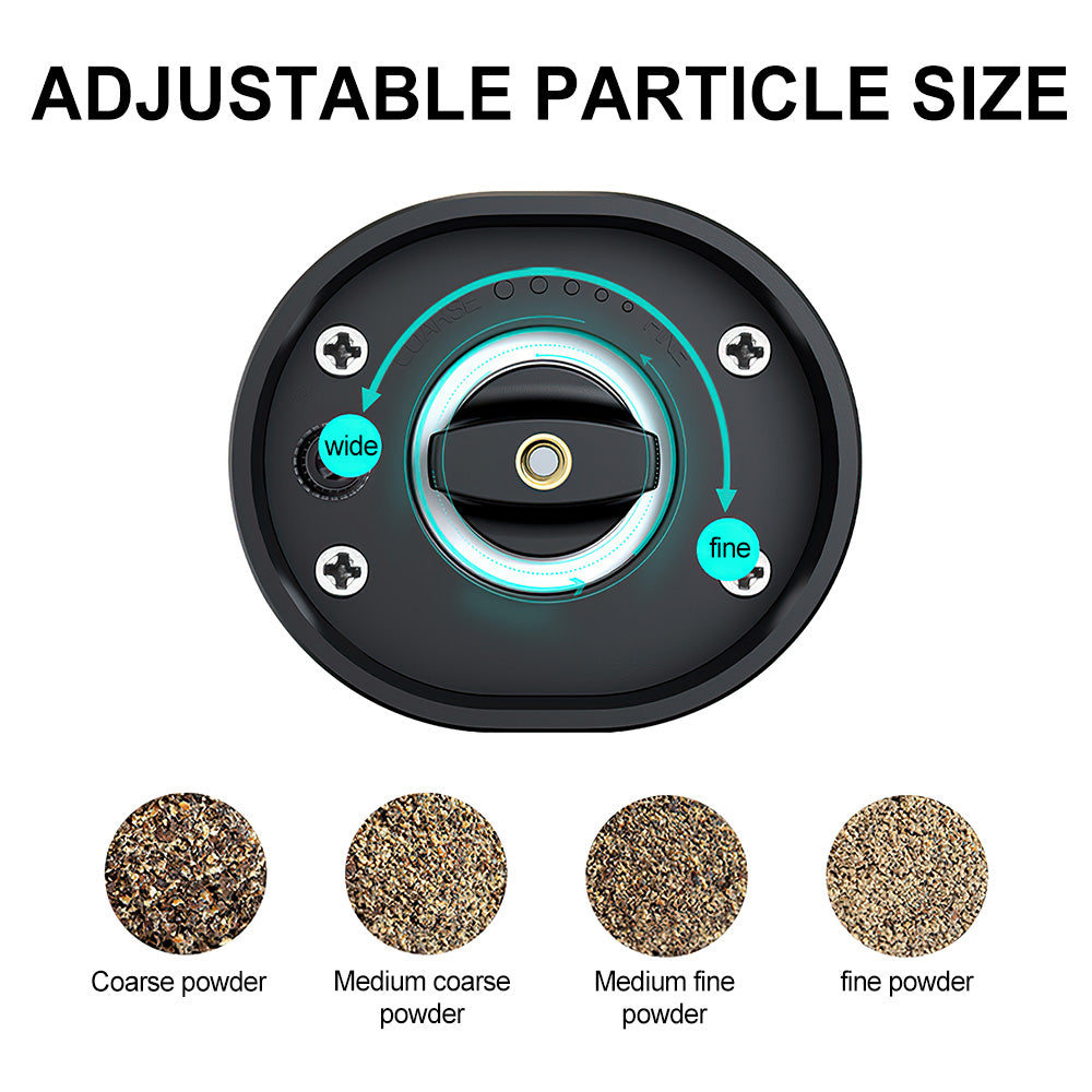 Modern Electric Salt and Pepper Grinder Automatic Spice Mill with Adjustable Coarseness