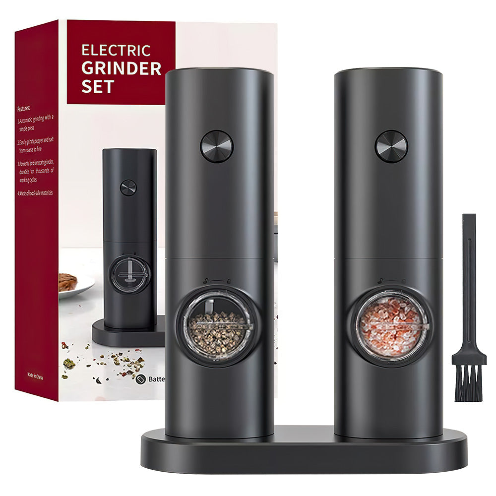 Modern Electric Salt and Pepper Grinder Automatic Spice Mill with Adjustable Coarseness