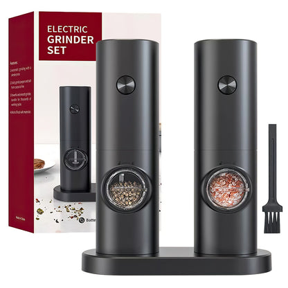 Modern Electric Salt and Pepper Grinder Automatic Spice Mill with Adjustable Coarseness
