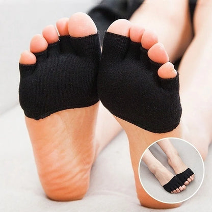 Toe Separator Socks for Foot Alignment & Bunion Relief, Half Toe Yoga Comfort Socks