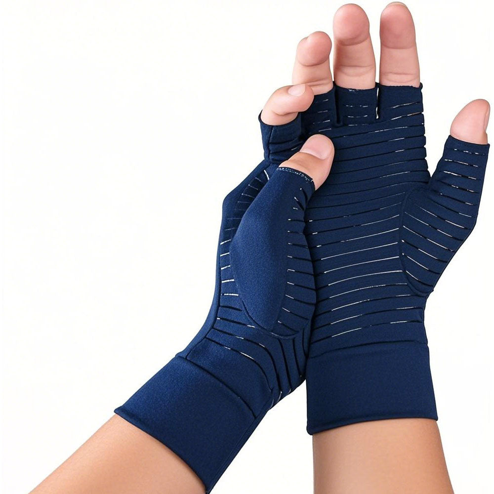 Copper Compression Gloves Full Finger for Arthritis Pain Relief and Daily Support