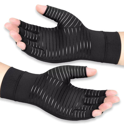 Copper Compression Gloves Full Finger for Arthritis Pain Relief and Daily Support
