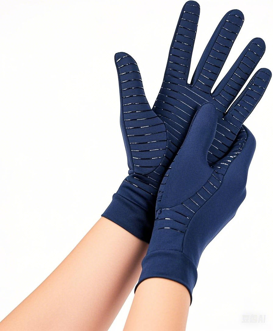 Copper Compression Gloves Full Finger for Arthritis Pain Relief and Daily Support