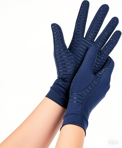Copper Compression Gloves Full Finger for Arthritis Pain Relief and Daily Support