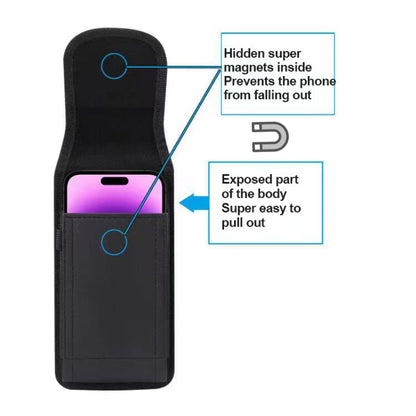 Premium Leather Phone Belt Clip Case Durable Waist Phone Holster with Secure Fit