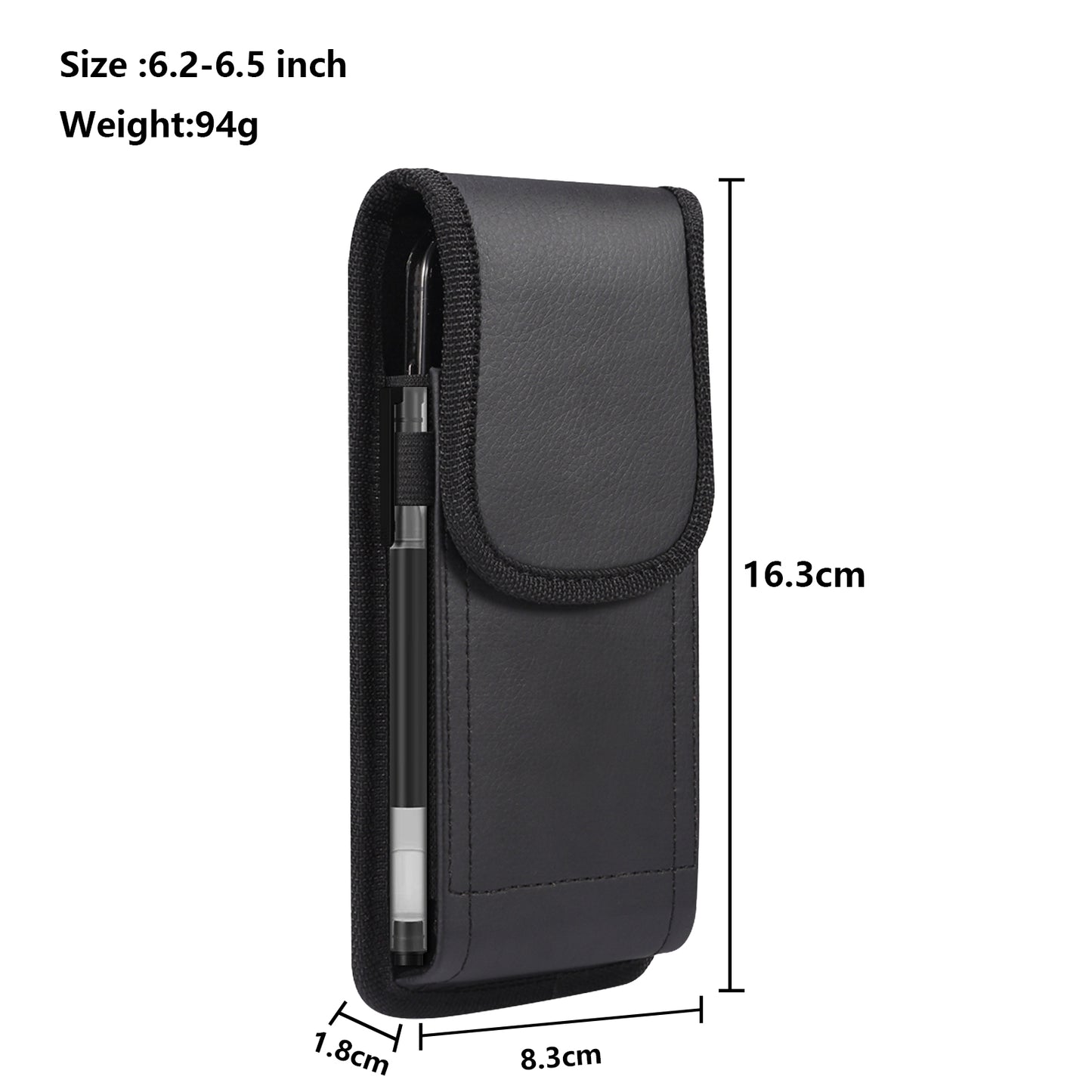 Premium Leather Phone Belt Clip Case Durable Waist Phone Holster with Secure Fit