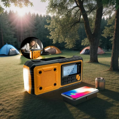 Solar Hand Crank Emergency Radio with Power Bank, Bluetooth & DAB FM Weather Alert