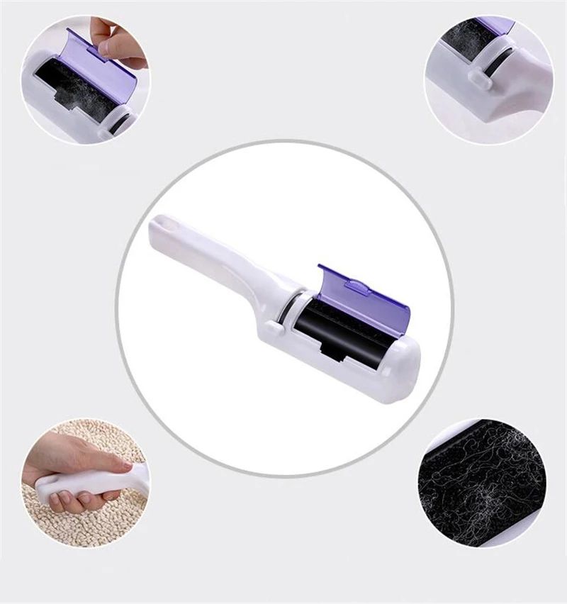 Portable Lint Roller Clothes Hair Removal Brush