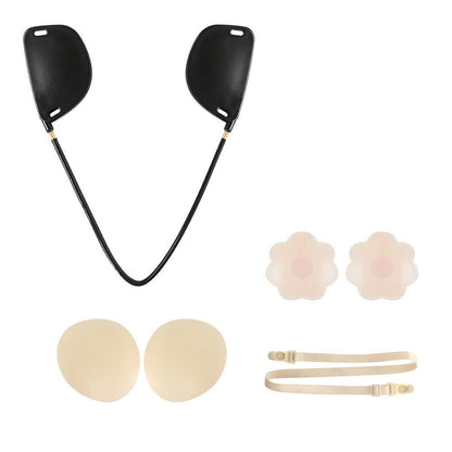 Invisible Push Up Bra Kit for Deep V Dresses Strapless Backless Silicone Adhesive Bra