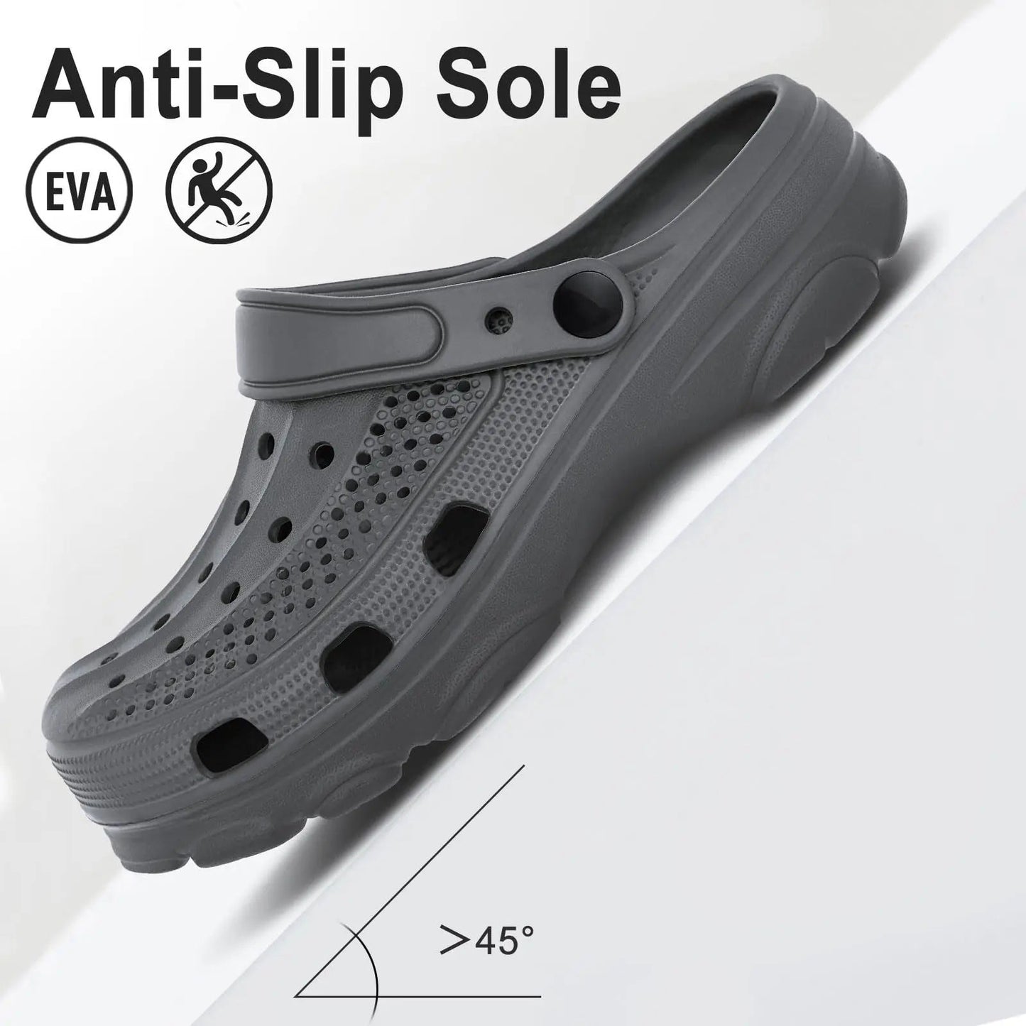 Gacimy UltraComfort EVA Garden Clogs – Lightweight Antiskid Summer Slip-On Beach & House Shoes