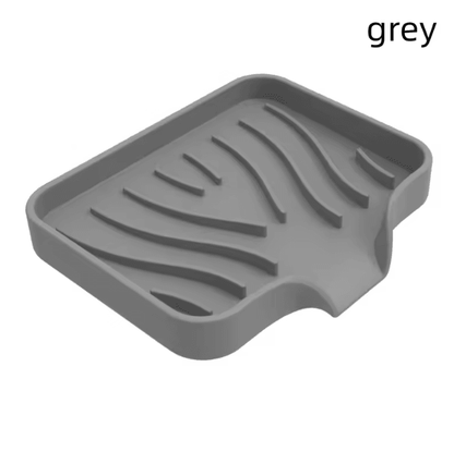 Silicone Soap Holder with Drain – Non-Slip Hole-Free Bathroom Soap Dish for Sink & Shower