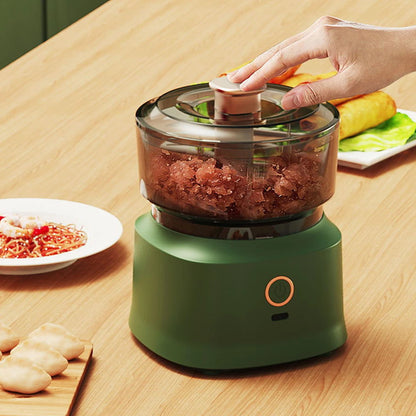 Compact Wireless Electric Mini Food Processor & Mini Meat Grinder Portable Kitchen Food Chopper and Garlic Masher