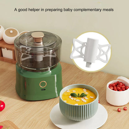 Compact Wireless Electric Mini Food Processor & Mini Meat Grinder Portable Kitchen Food Chopper and Garlic Masher