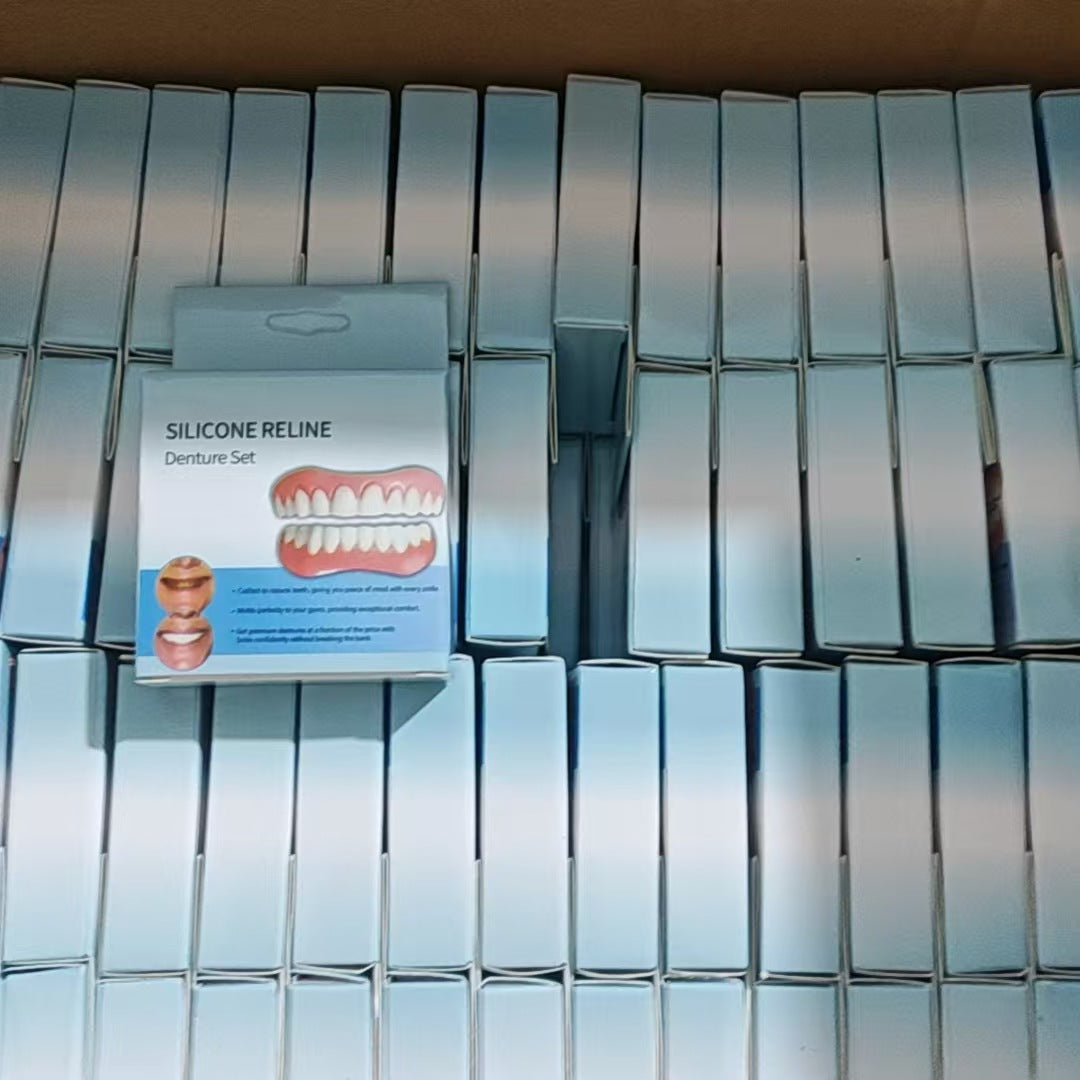 Soft Denture Silicone Kit, Comfortable Upper & Lower Denture Liners