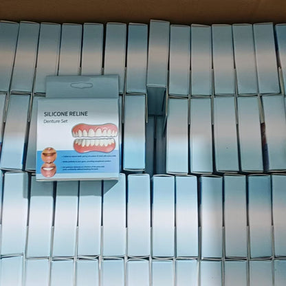 Soft Denture Silicone Kit, Comfortable Upper & Lower Denture Liners