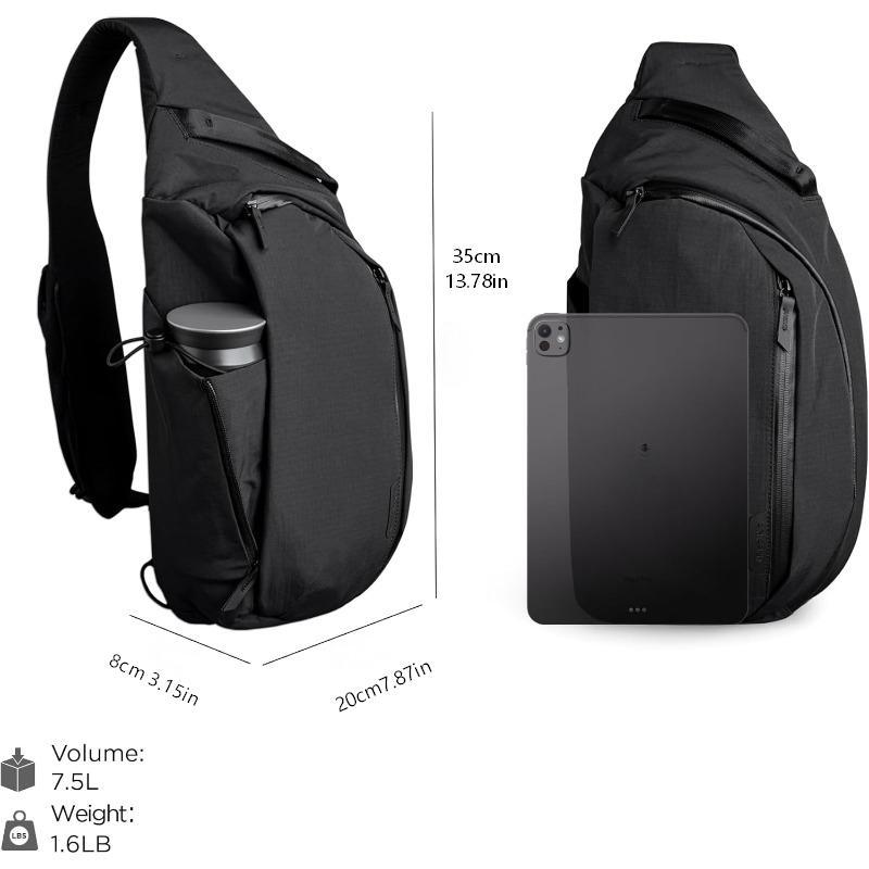 Versatile Everyday Sling Backpack with Water Bottle Holder and Tablet Pocket