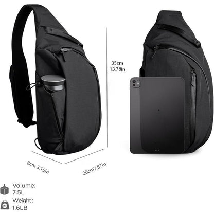 Versatile Everyday Sling Backpack with Water Bottle Holder and Tablet Pocket