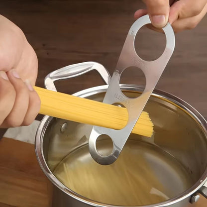 Stainless Steel 4 Hole Pasta Measuring Tool for Perfect Portion Control