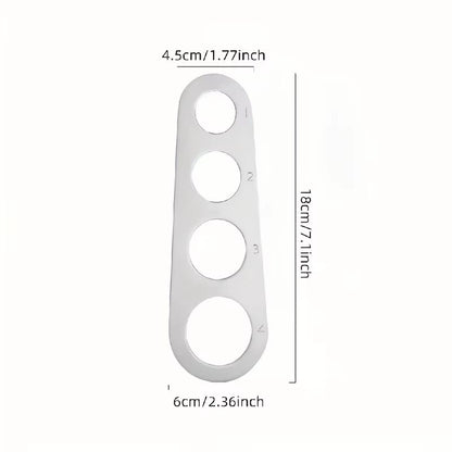 Stainless Steel 4 Hole Pasta Measuring Tool for Perfect Portion Control