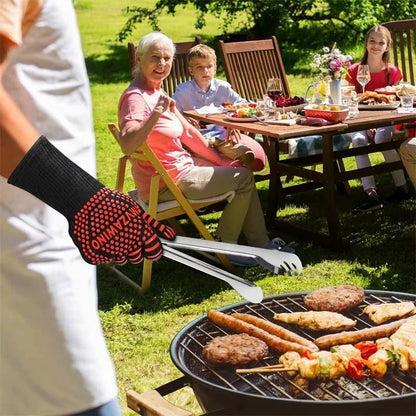 Heat Resistant Grill Gloves – 800°F Fireproof BBQ & Oven Mitts for Safe Cooking