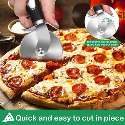 Stainless Steel Pizza Cutter Wheel – Heavy-Duty Dough & Pastry Slicer