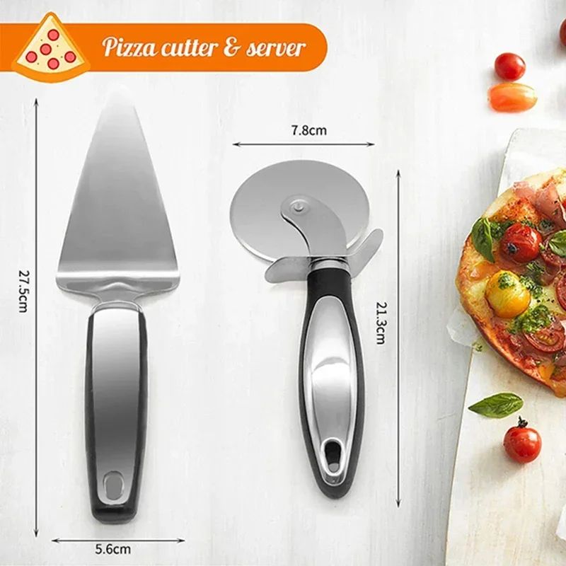Stainless Steel Pizza Cutter Wheel – Heavy-Duty Dough & Pastry Slicer