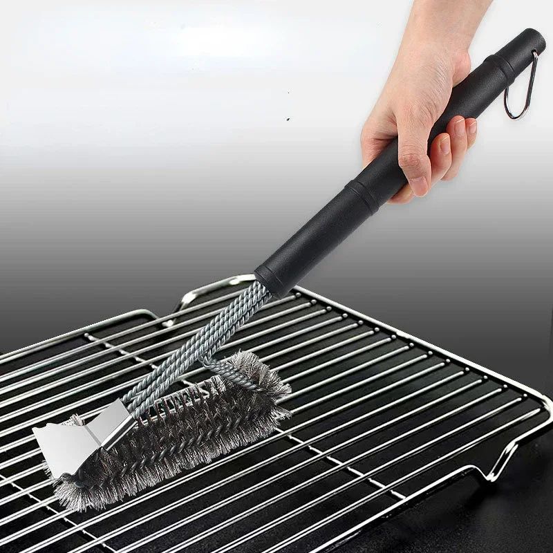 18 Inch Grill Brush and Scraper – Heavy-Duty Stainless Steel Grill Brush for Fast BBQ Cleaning