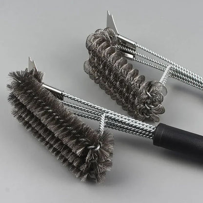 18 Inch Grill Brush and Scraper – Heavy-Duty Stainless Steel Grill Brush for Fast BBQ Cleaning