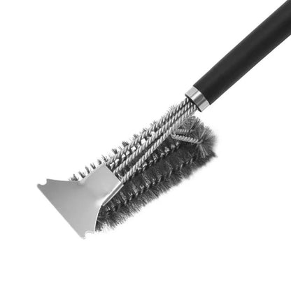 18 Inch Grill Brush and Scraper – Heavy-Duty Stainless Steel Grill Brush for Fast BBQ Cleaning