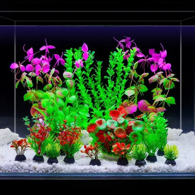 25cm Artificial Plastic Green Grass and High-Performance Aquatic Plant Landscaping