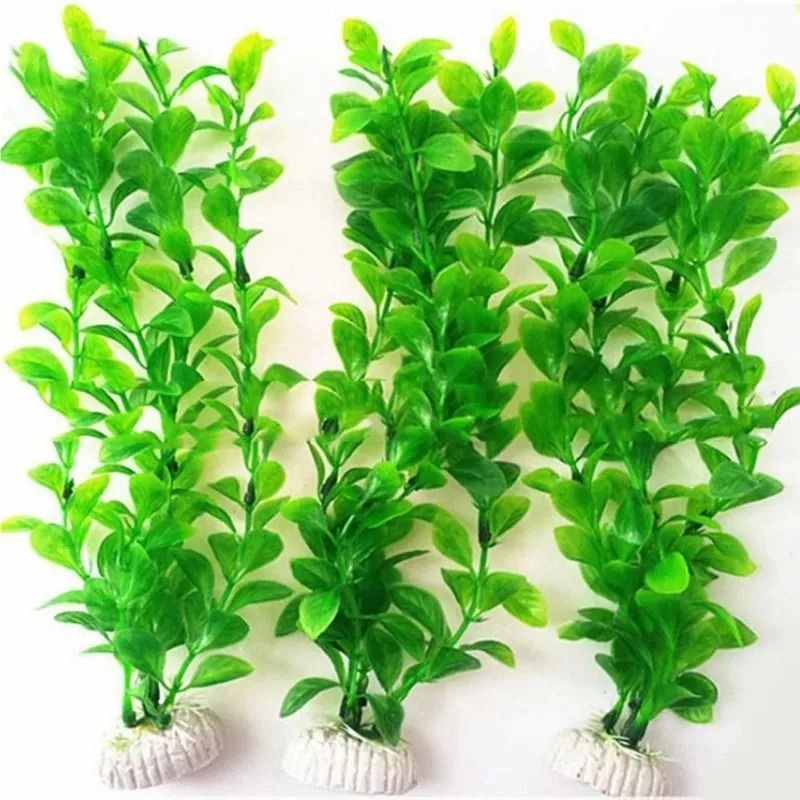 25cm Artificial Plastic Green Grass and High-Performance Aquatic Plant Landscaping