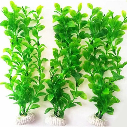 25cm Artificial Plastic Green Grass and High-Performance Aquatic Plant Landscaping