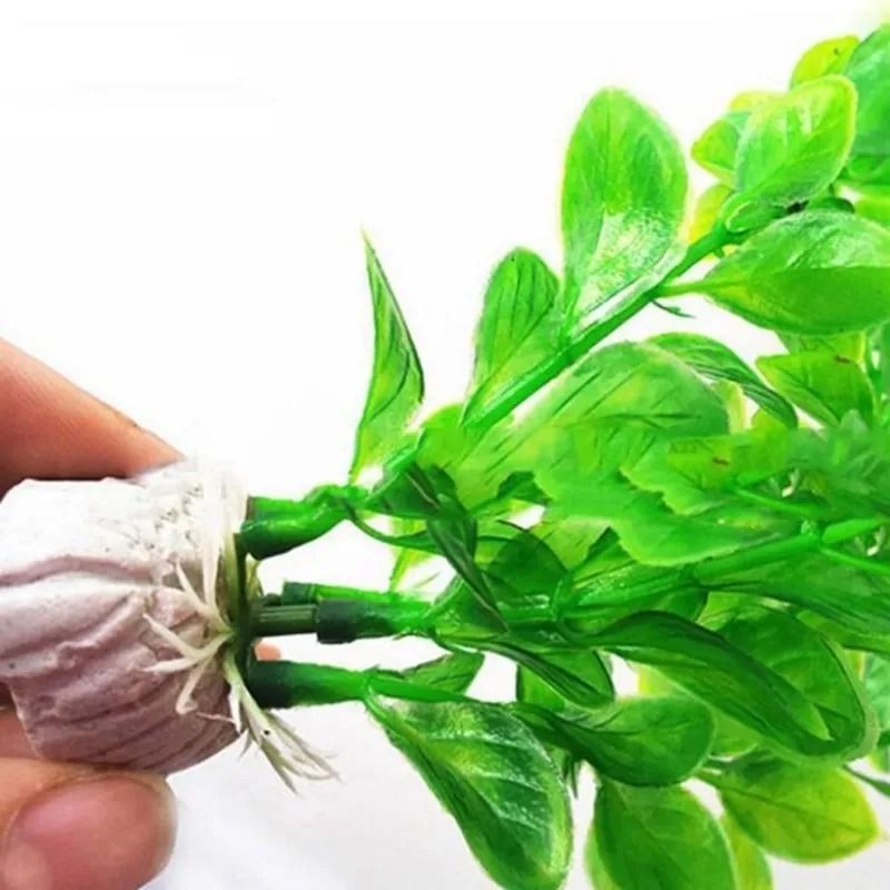 25cm Artificial Plastic Green Grass and High-Performance Aquatic Plant Landscaping