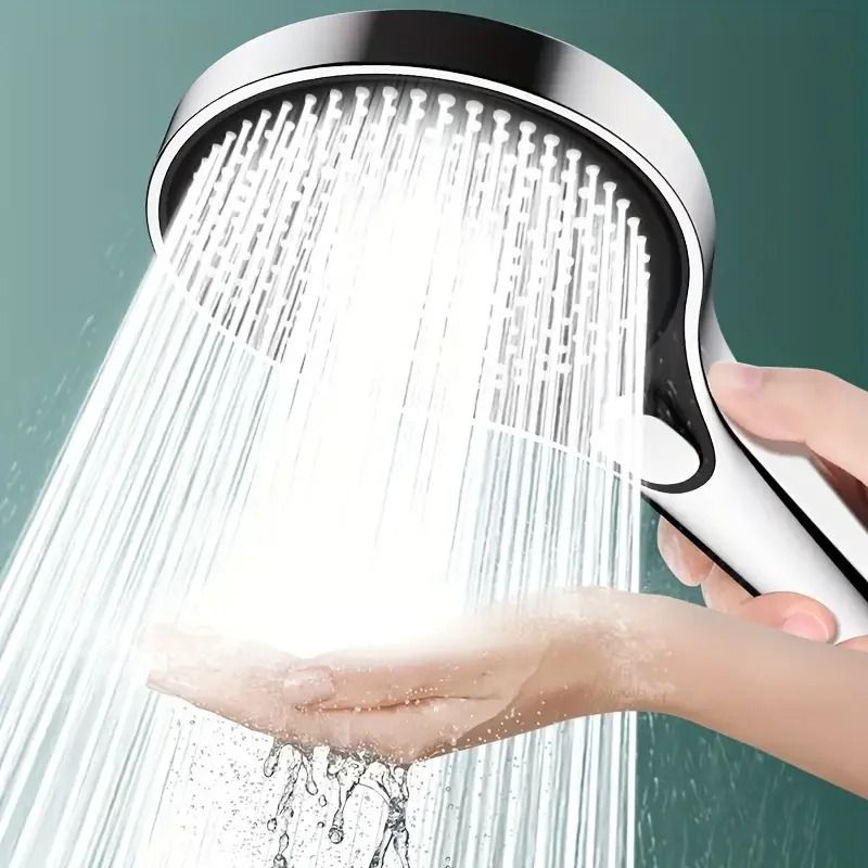 Three-Speed High-Pressure Shower Head – Extra-Large Panel Super Powerful Bathroom Head