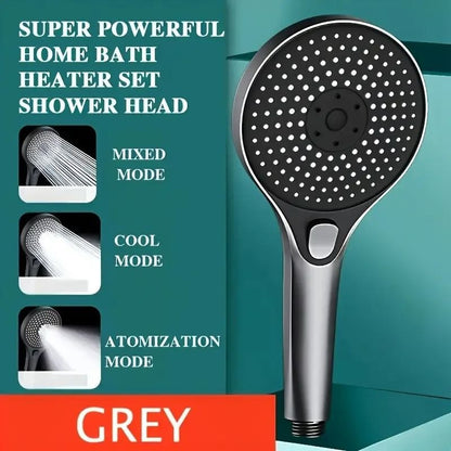 Three-Speed High-Pressure Shower Head – Extra-Large Panel Super Powerful Bathroom Head